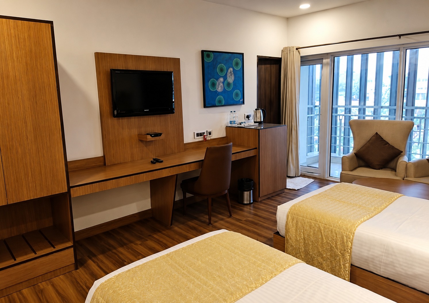Gold room at Delhieez hotel Vikram Vihar Delhi